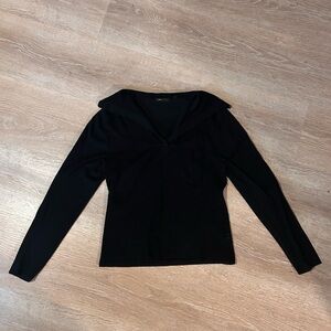 BCBGMaxAzria Black Long Sleeve Top
